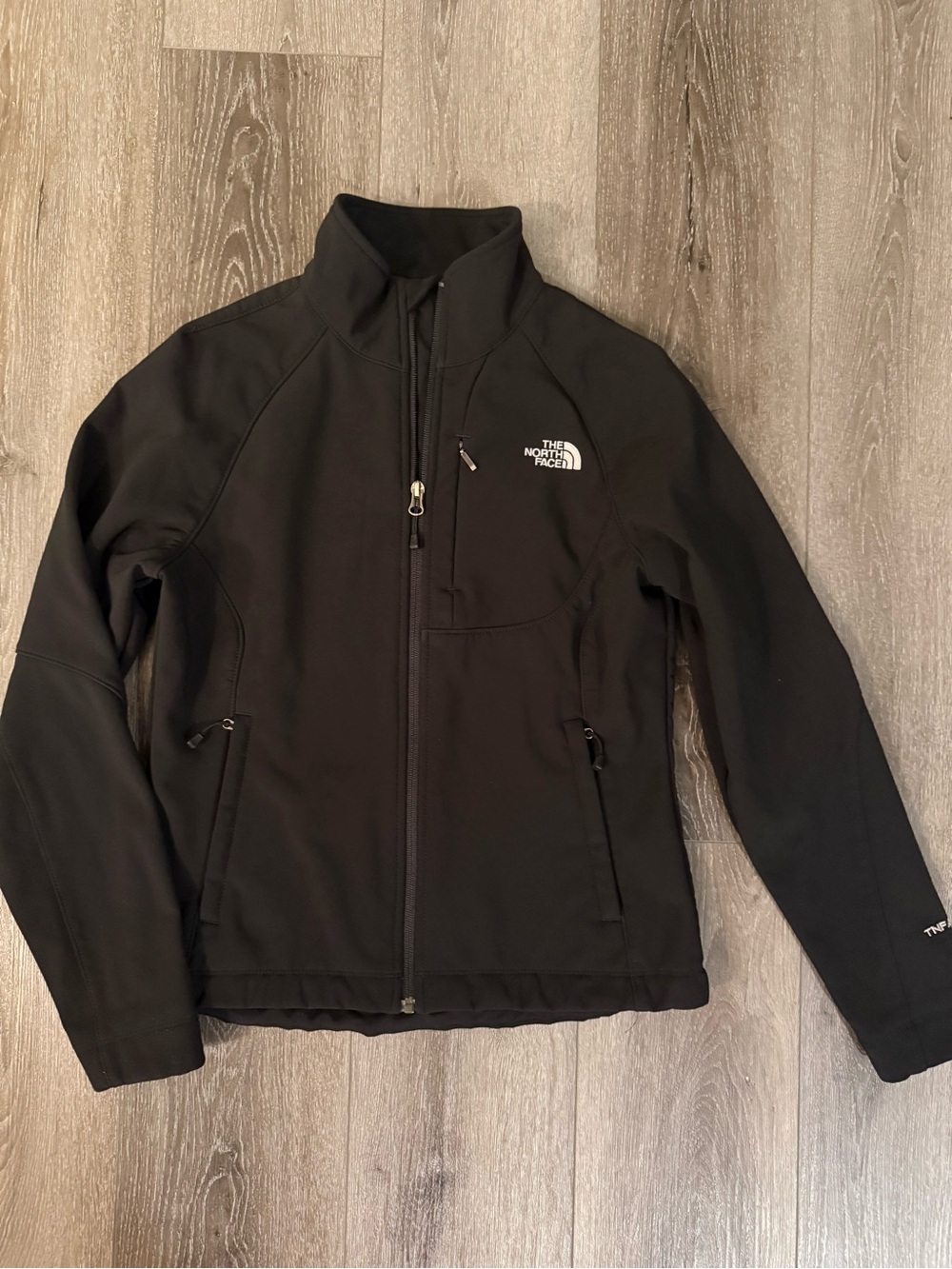 The North Face Black TNF Apex Bionic Softshell Zip Up Jacket Size Small